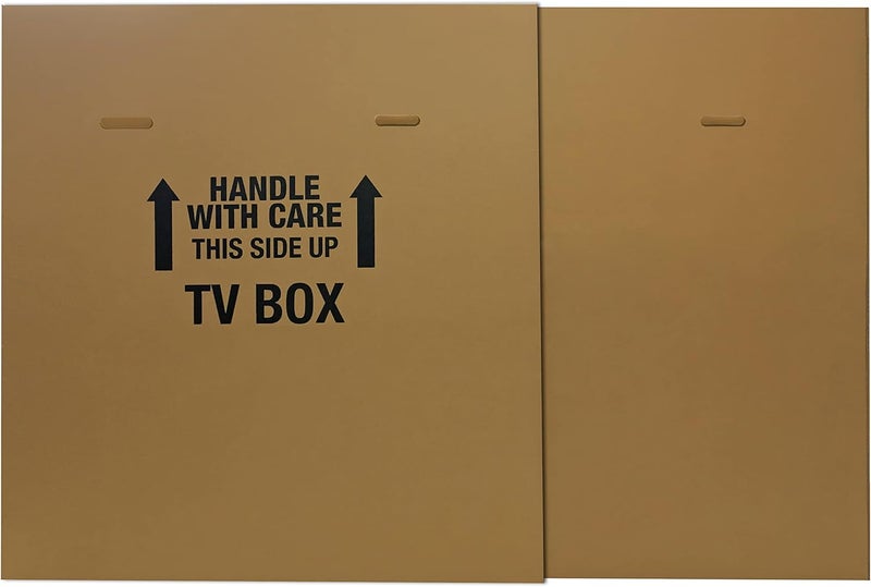 UOFFICE Moving Boxes Bundle - Adjustable Flat Screen TV Boxes (2-Pack) For Packing, Moving & Storage - Image 1